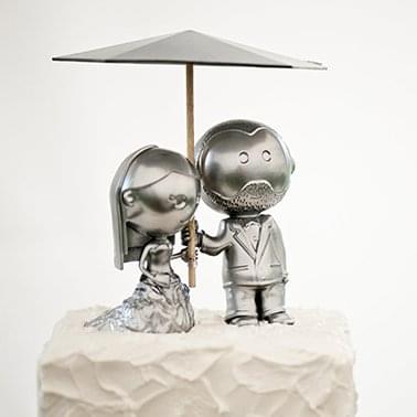 Wedding Cake Topper by Josh Azevado ©Reece & Katrina
