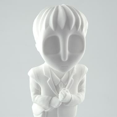 The Boy with Nails for Eyes by Adam Gardiner - Polyamide (SLS) Natural White